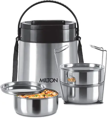 STEEL CLASSIC 3 CONTAINER TIFFIN (AM-STCL3CON900SS112-BM)